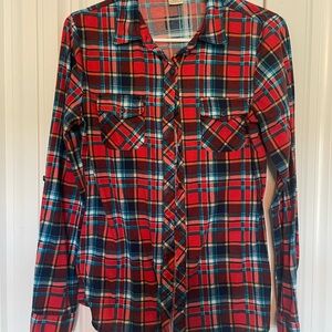 Passport Red and Blue Plaid Shirt